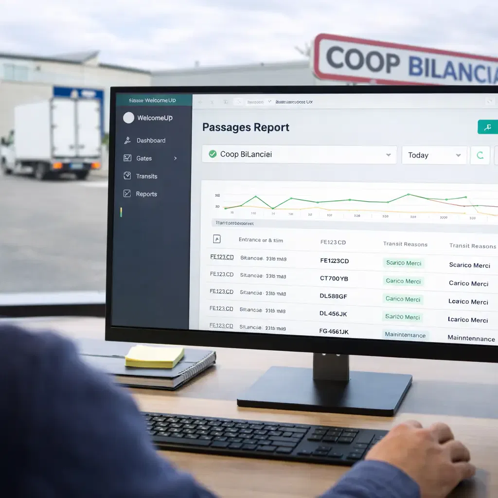 Report presenze e accessi veicoli in sede