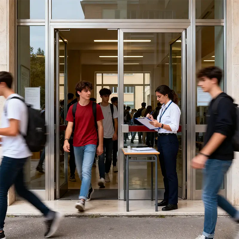 accessi scuola gestiti manualmente