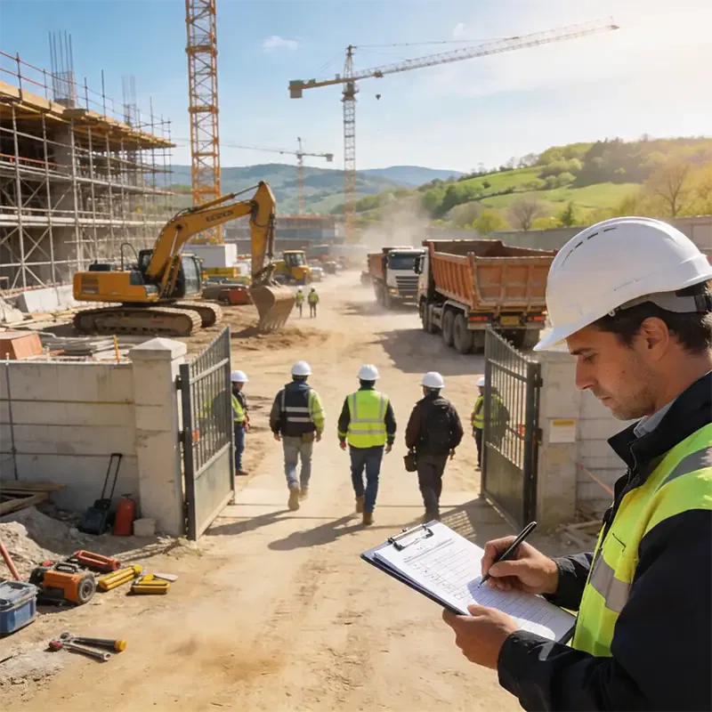 controllo accessi cantiere manuale