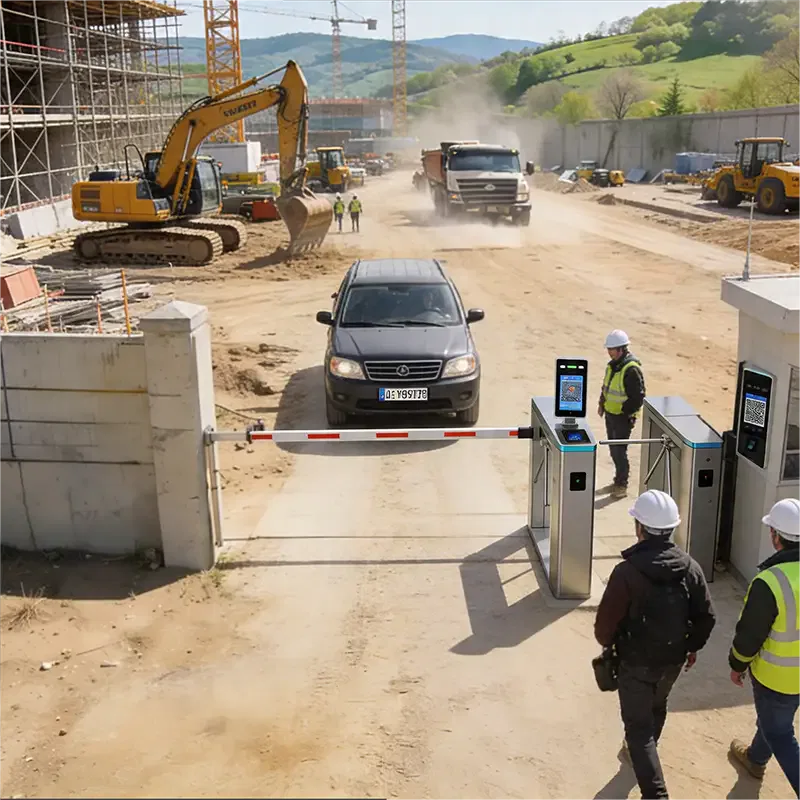 controllo accessi cantiere, riconoscimento targhe gestione dpi