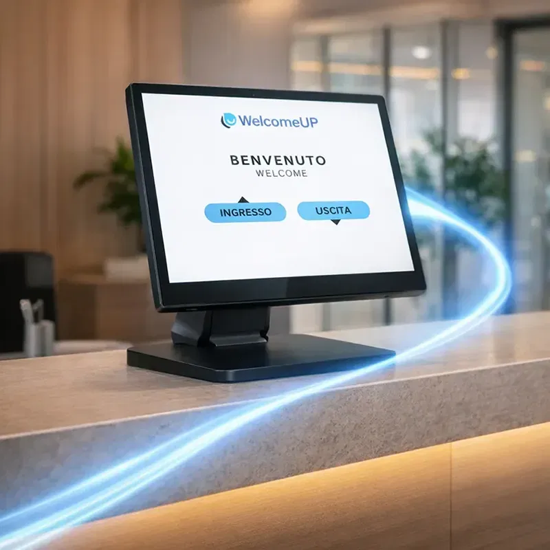 dispositivo controllo accessi - monitor touch reception
