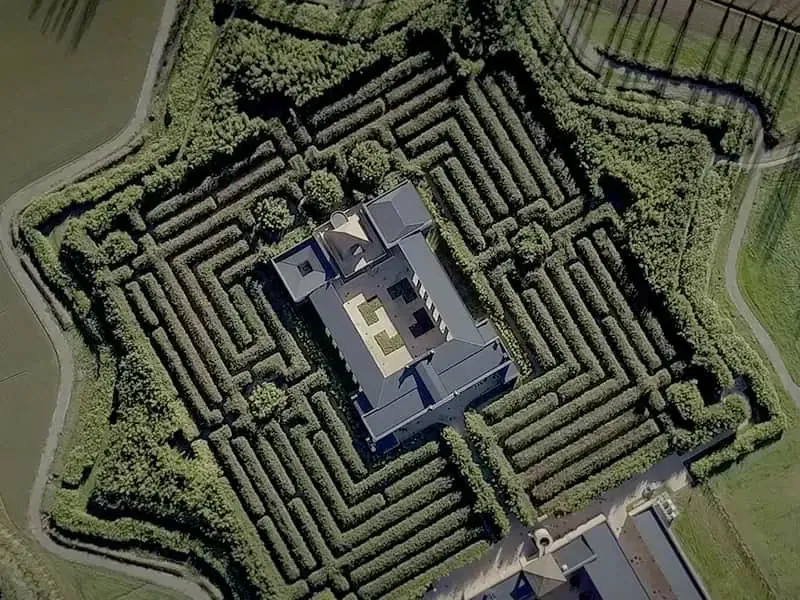 Labirinto della Masone - vista dall'alto