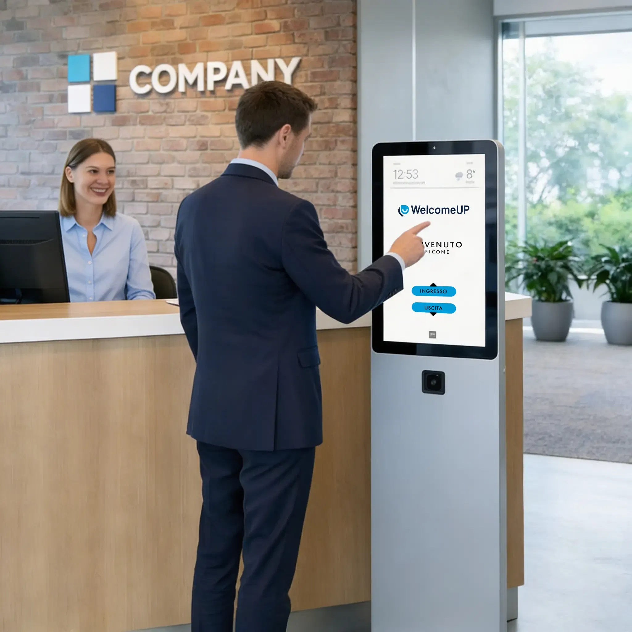 controllo accessi reception digitale azienda